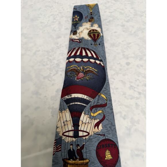 VINTAGE & Patriotic Men’s Tango By Max Raab Neck Tie Measurements At 55in - Picture 3 of 6
